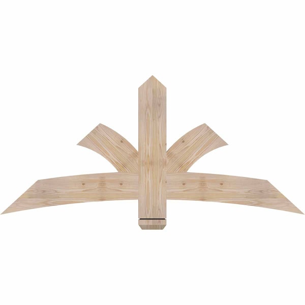 Ekena Millwork Davenport Smooth Timber Gable Bracket, Douglas Fir, 60"W x 27"H x 1 1/2"D x 5 1/2"F, 11/12 Pitch GBW060X27X0206DAV00SDF - main